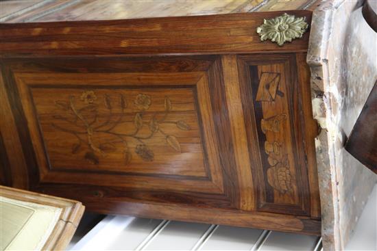 A Louis XVI marquetry inlaid escritoire, W.2ft 1in.